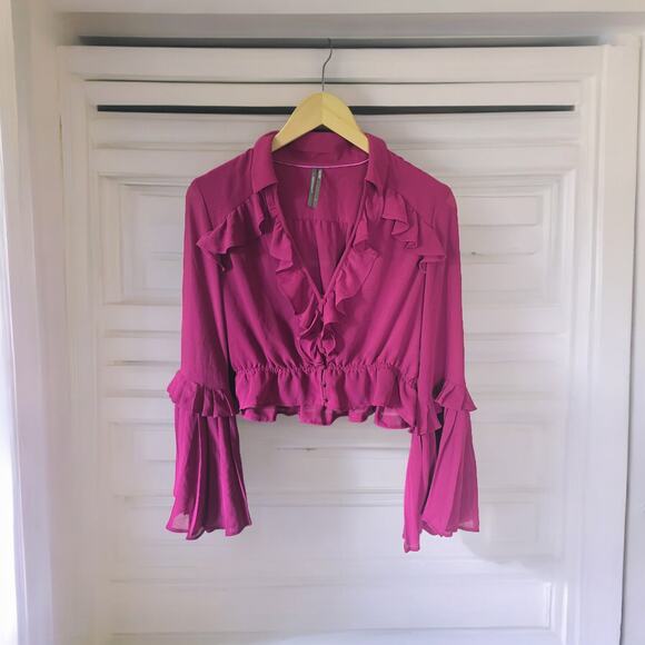 NWT Anthropologie Sheer Blouse - Small - Picture 6 of 6